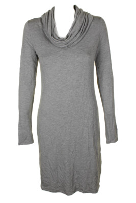 

Maison Jules Heather Серое платье-свитер с длинными рукавами и воротником-хомутом, Grey