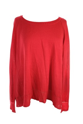 

Rachel Rachel Roy Новый красный свитер с длинными рукавами и тюльпаном на спине  $79