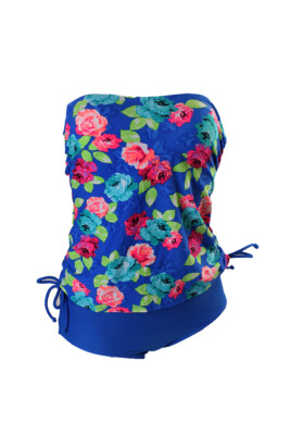 

Слитный купальник Hula Honey Cobalt Multi Rose с принтом, Синий