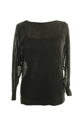 

Alfani New Black Metallic Dolman Sweater с длинными рукавами и пайетками  $79,5, Черный