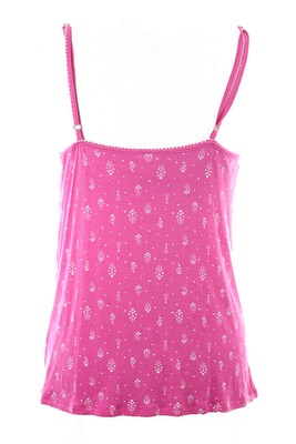 Jenni New Pink Falling Hearts Tank Top L $21.5