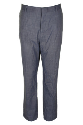 

Брюки Perry Ellis Portfolio Mens Bay Blue Plaid Slim-Fit Stretch Pants, Синий