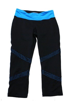 

Укороченные леггинсы Ideology Black Blue Mesh Panel Active, Черный