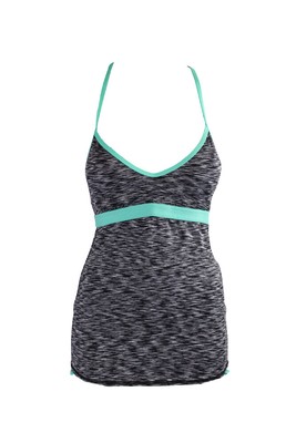 

Серый топ-танкини Anne Cole Locker Heather Active, Grey