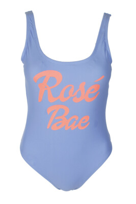 

Сплошной купальник с рисунком California Waves Juniors Blue Rose Bae, Синий