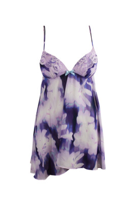 

Linea Donatella Violet Bellina формованная чашка с принтом Babydoll, Фиолетовый