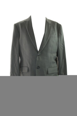 

Серая приталенная куртка Perry Ellis 42S, Grey