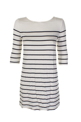 

Платье-футболка цвета слоновой кости с рукавами до локтя в полоску Cupcakes And Cashmere  XS, Цвет слоновой кости