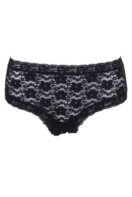 Jenni Bridal Black Lace Hipster S