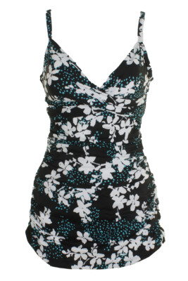 

Купальник Swim Solutions Black Multi Garden Confetti с контролем живота, Черный