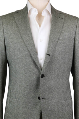 Pre-owned Luigi Borrelli Green Cashmere Sportcoat - 38/48 - (b32203f225r8)