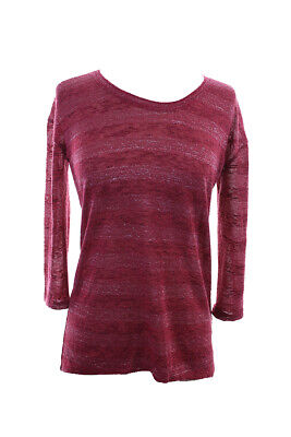 

Maison Jules New Red Metallic Striped Top с завязками на спине  $49,5, Красный