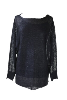

Черный свитер Dolman с длинными рукавами и пайетками Alfani Modern