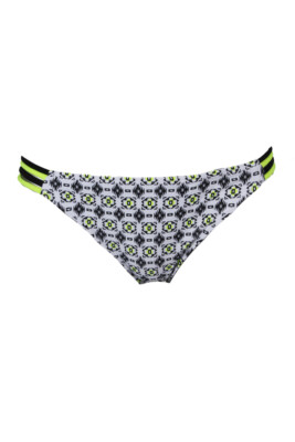 

Хипстерские плавки бикини Hula Honey Black Yellow с геопринтом и бретелями, Желтый