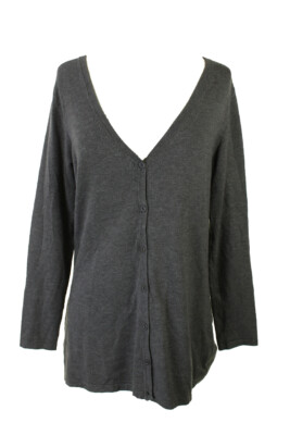 

Кардиган-туника Alfani Petite New Zinc Melange с длинными рукавами и V-образным вырезом  $59,5, Grey