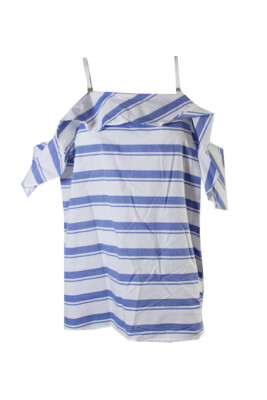 

Комбинированный топ с открытыми плечами Calvin Klein Chambray, Синий