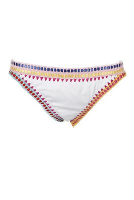 Низ бикини белого цвета Bar Iii Be Weave It Cheeky, Белый