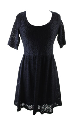 

Maison Jules New Глубокое черное кружевное платье с поясом  89,5 $, Black