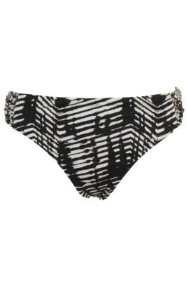 

Черно-белые плавки бикини Dolce Vita с принтом Ikat Macrame Hipster, Черный