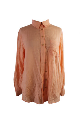 

Персиковая рубашка с длинными рукавами на пуговицах Free People, Peach