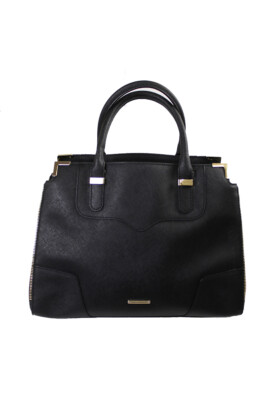 

Rebecca Minkoff Черное золото Amorous Satchel, Черный