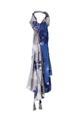 Ceyon Grey Blue Twin Thorns Day Wrap OS