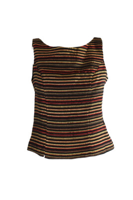 

Jessica Howard Gold Multi Metallic Топ без рукавов, Золотой