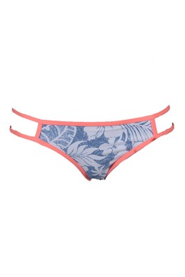 

Низ бикини Hula Honey Blue White Aloha Bloom с низкой посадкой и принтом в стиле хипстер, Синий