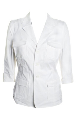 

Белая куртка Charter Club с рукавами 3/4 и пуговицами спереди M, White