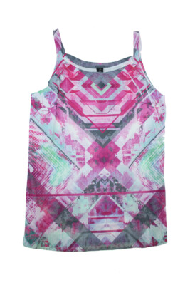 Style & Co. New Pink Multi Square Neck Cami M $ 39