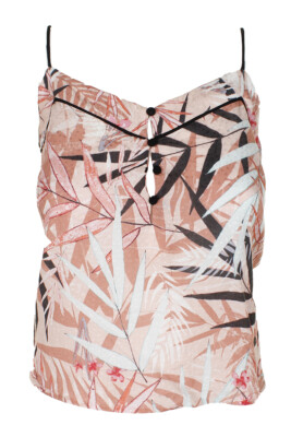 

Камзол Guess Juniors Camero Rose на тонких бретельках с принтом, Розовый