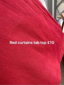 Red curtains 66 x90 
