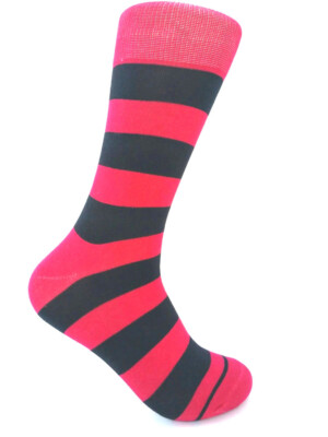 Men's Mid-calf Various Colors Multi-occasion Stripes Dress Socks