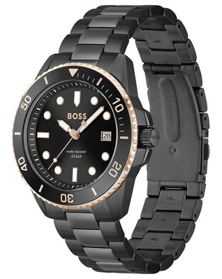 Pre-owned Hugo Boss Black Mens Analogue Watch Ace 1514013
