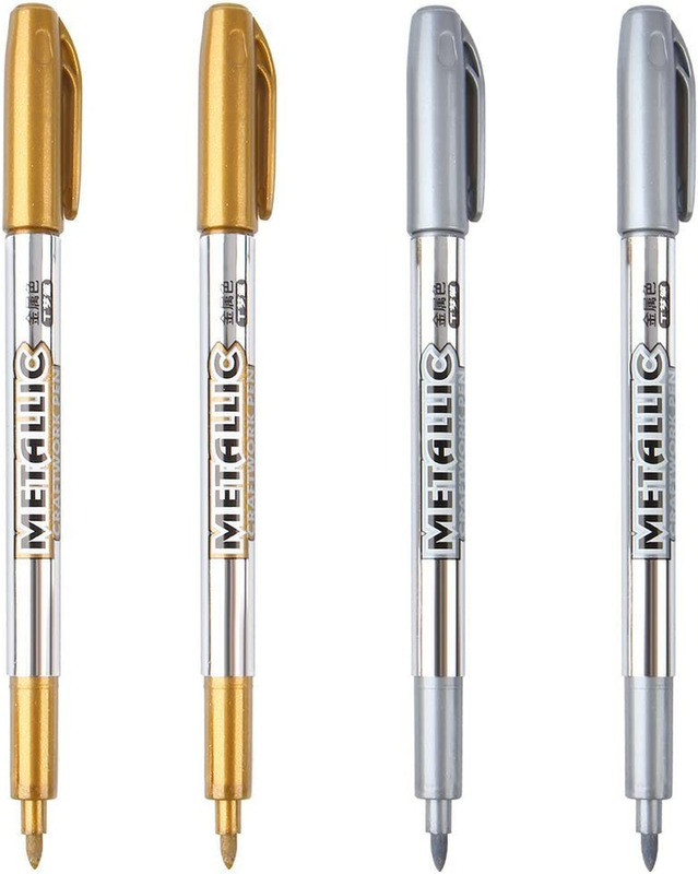Pens - Silver And Gold Paint Pens For Black Paper,glass