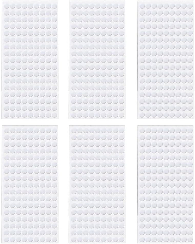 918 Pairs Hook and Loop Dots Self Adhesive Dots Tapes 1Cm Magic Sticky Dots for