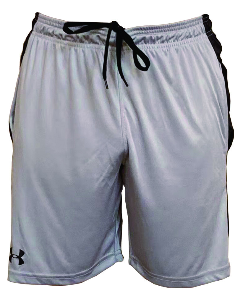 

Мужские двухцветные спортивные шорты для баскетбола с мышцами Under Armour, серебристые, Серебряный