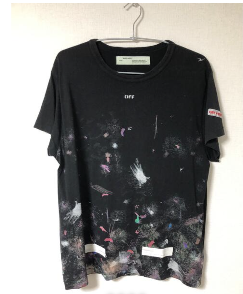 off-white galaxy ロングスリーブTシャツ OFF-WHITE GALAXY L/S TEE black size M 17AW オフホワイト