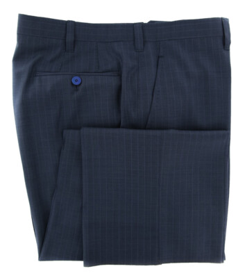 Pre-owned Cesare Attolini Blue Super 150's Suit - 45/55 - (k20pub3a10wa72b21c4)