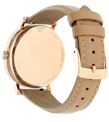 Pre-owned Tissot Beige Womens Analogue Watch Everytime T1432103601100