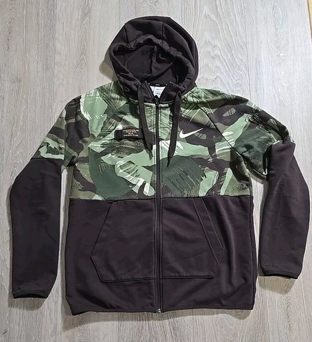 Nike Men's Dri-Fit Fleece Full-Zip Brushstroke Camo Hoodie