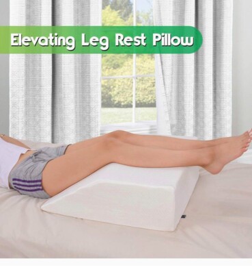 ABCOSPORT 8'' Leg Elevation/Rest Pillow - 1.5'' MEMORY FOAM - PAIN Relief