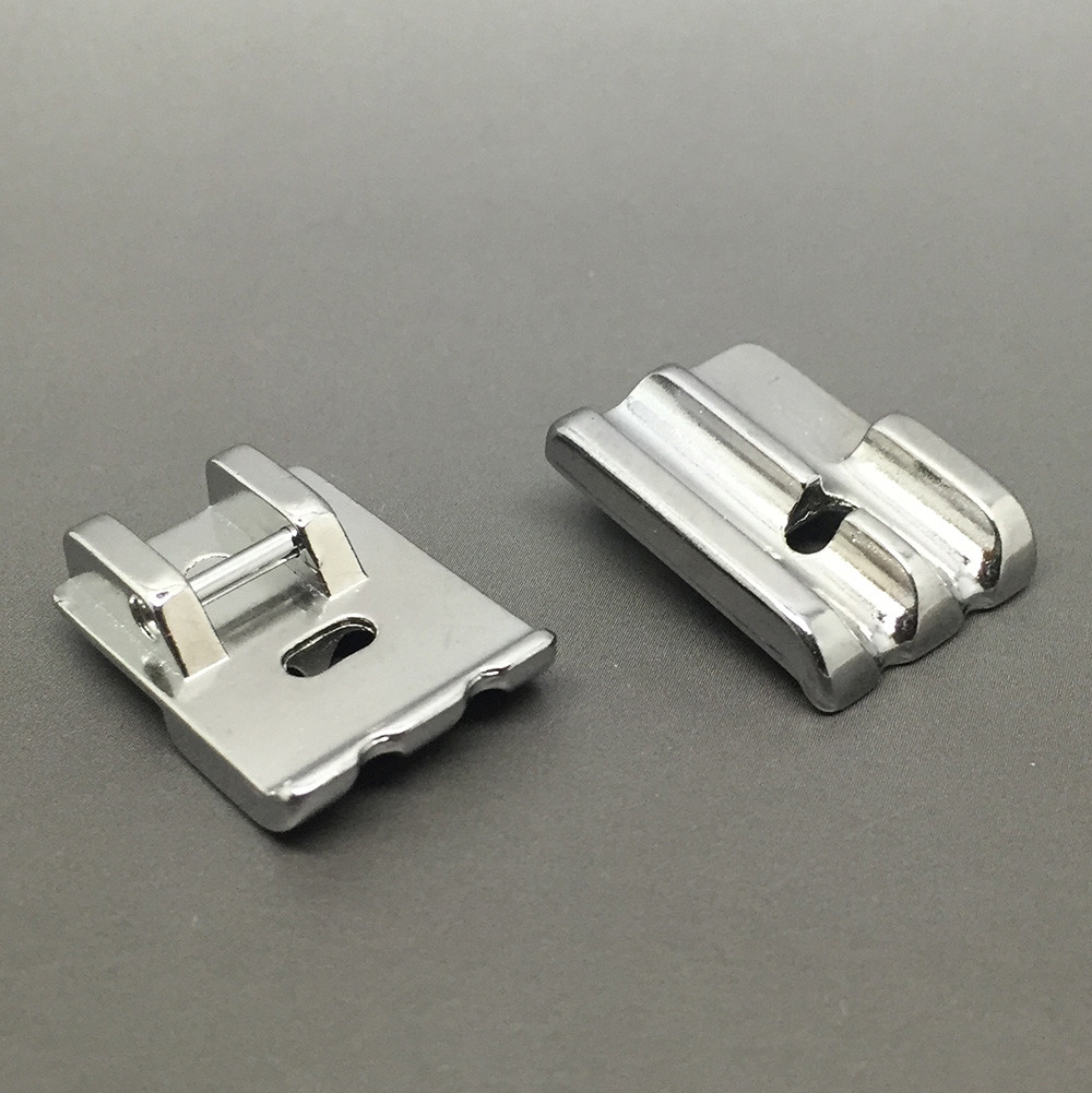 New Universal Metal Double Welting Piping Cording Foot For Singer