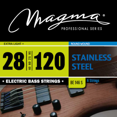 Magma Electric Bass Strings Extra Light+ - Stainless Steel RW- LS 34'' 6 Strings