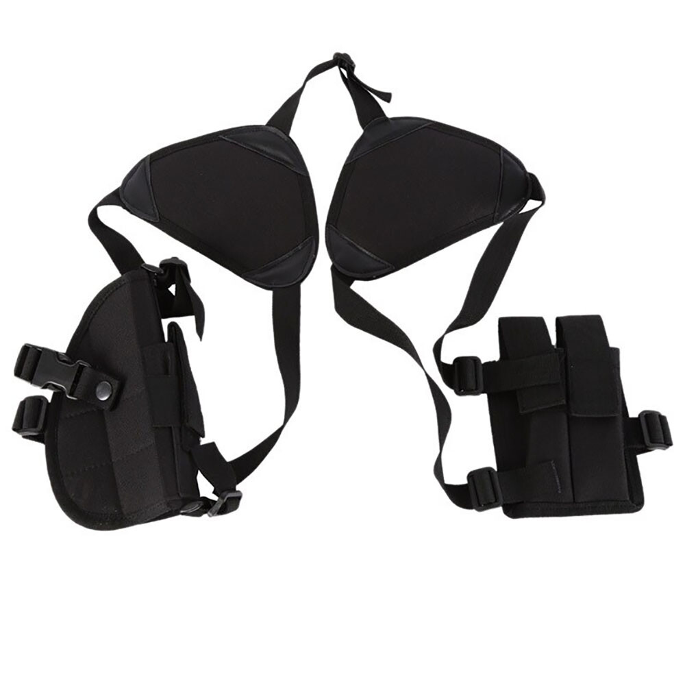 Tactical Underarm Shoulder Gun Holster for Pistol Concealed Carry with Mag Pouch