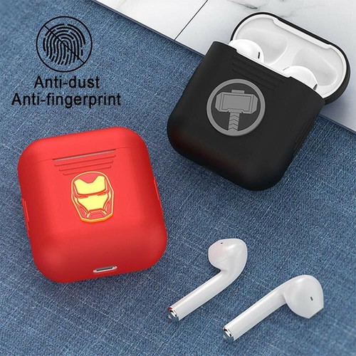 UKA Marvel Authentic Avengers Captain America 3D Shell Design Silicon Case Cover Compatible with Apple AirPods Series 1//2