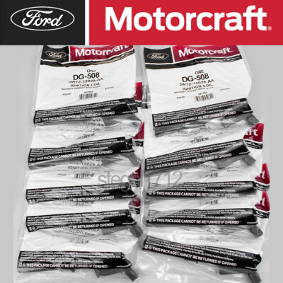 Set of 10 Genuine Motorcraft Ignition Coils DG508 Ford F150 4.6 5.4L 3W7Z12029AA