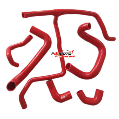 RED For BMW E30 M20 325 325i 6cy 1988-1993 89 with A/C Silicone Radiator Hose