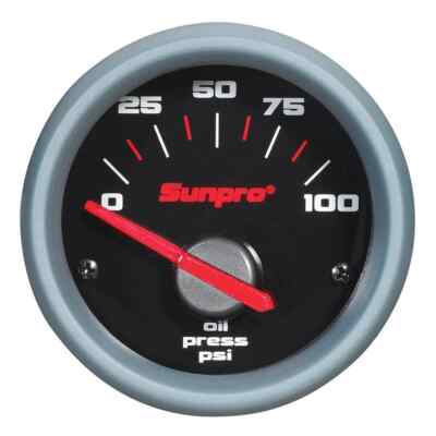 Electrical Oil Pressure Gauge 2 Inch Sunpro CP 7001 Sport ST  NEW