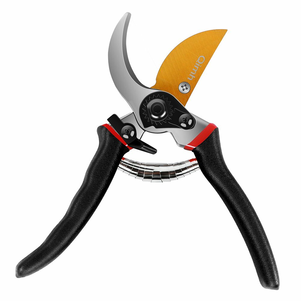 Professional Pruning  Steel Blade Hand Pruner Garden Shears with Safety Lock